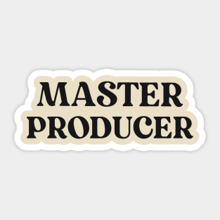 Master Producer Sticker